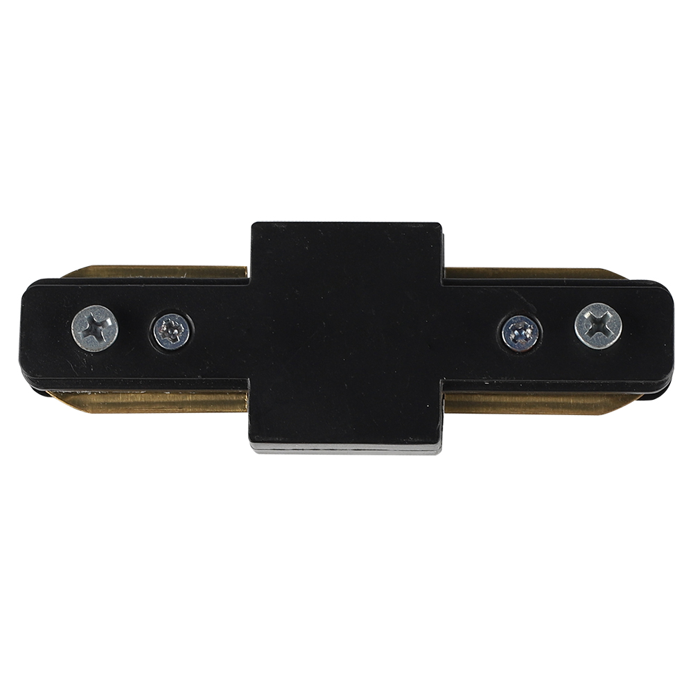 Conector Reto p/ Trilhos Sobrepor - Preto