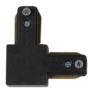 Conector "L" p/ Trilhos Sobrepor - Preto