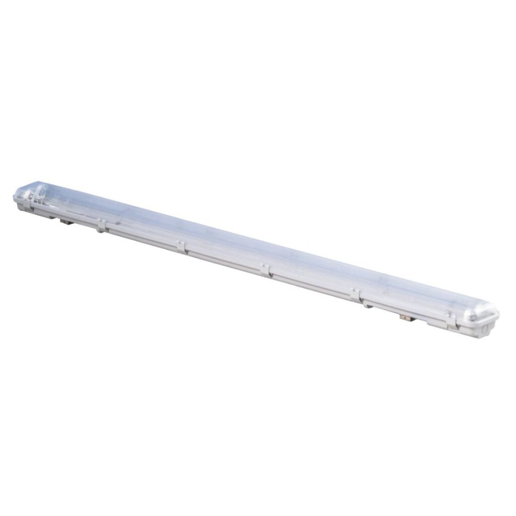 Luminária Hermética 2xT8 18W IP65 - Cinza