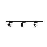 Kit Trilho Eletrificado Up com 3 Spots LED 30W Bivolt 6.500K - Preto