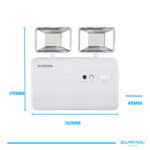 Luminária de Emergência LED 1.200 LM 5W 2 Faróis 6.500K - Branco