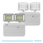 Luminária de Emergência LED 3.000 LM 18W Bivolt 2 Faróis 6.500K - Branco