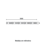 Fita LED 12V 6W/m 120 LEDs 4.100K - 5m