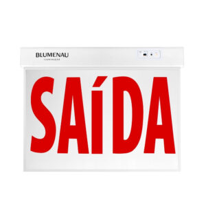 Placa de Saída LED 50x32cm 1 Face - Vermelha 2W 100-240W