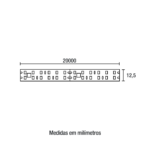 Fita LED Direta IP65 20W/m 240 LEDs 3.000K 127V - 20m