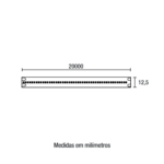 Fita LED COB Direta IP65 12W/m 480 LEDs 4.100K 220V - 20m