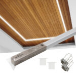 Perfil Line Individual Embutir 25mm 1M - Branco Fosco