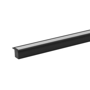 Perfil Embutir 36x27mm 2m - Preto