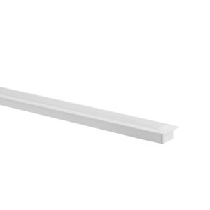 Perfil Embutir Alumínio 36x18mm Com Mola 2m - Branco Fosco