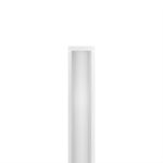 Perfil Embutir Alumínio 40x10mm 3m - Branco Fosco