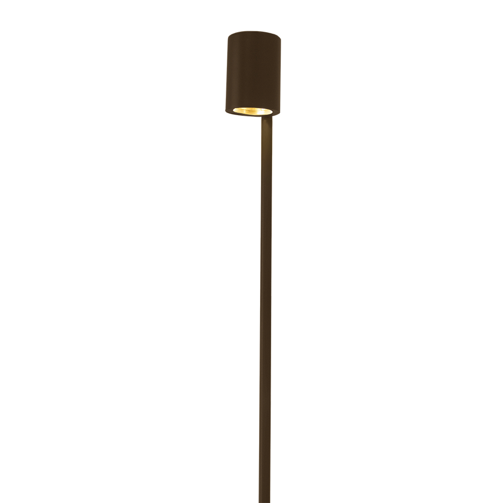 Balizador LED Neuss Alumínio 3W 2.700K - Marrom Gold