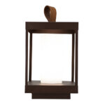 Lanterna Lohr 30cm - Marrom Gold
