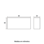 Spot Íris LED Sobrepor Bivolt 6W 3.000K - Branco Interior Preto