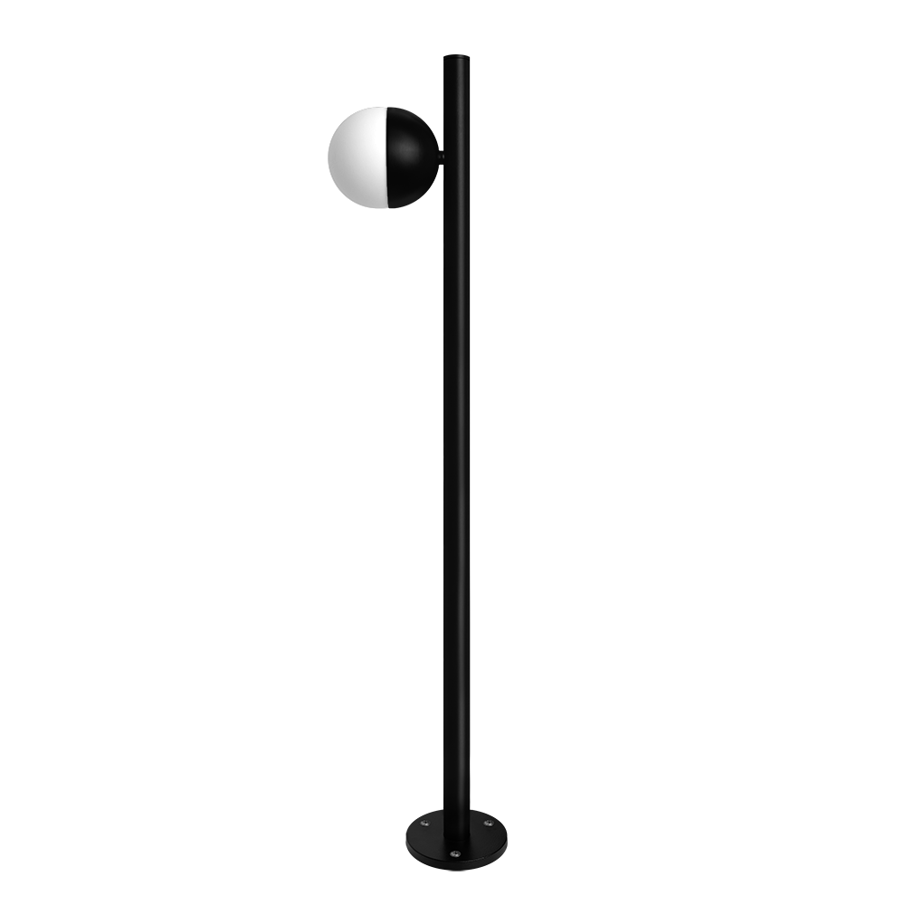 Poste Balizador Perle 80cm IP54 1xG9 - Preto Fosco