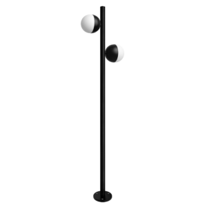 Poste Balizador Perle Duplo 1,1m IP54 2XG9 - Preto Fosco