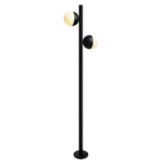 Poste Balizador Perle Duplo 1,1m IP54 2XG9 - Preto Fosco
