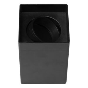 Spot Clean Sobrepor MR16 Quadrado Preto 1xGU10