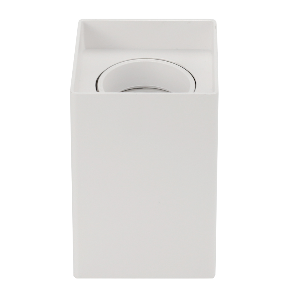Spot Clean Sobrepor MR16 Quadrado Branco 1xGU10