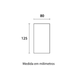 Spot Clean Sobrepor MR16 Quadrado Branco 1xGU10