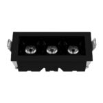 Spot Íris LED Embutir Bivolt 6W 3.000K Preto