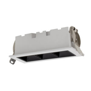 Spot Íris LED Embutir Bivolt 6W 3.000K - Branco com Interior Preto