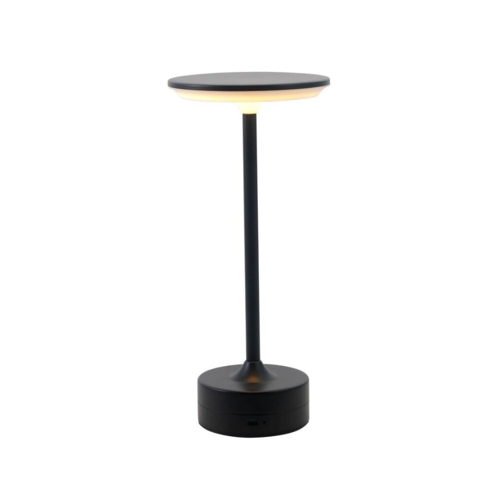 Luminária de Mesa LED Lilly 5W Temperatura de Cor Ajustável - Preto