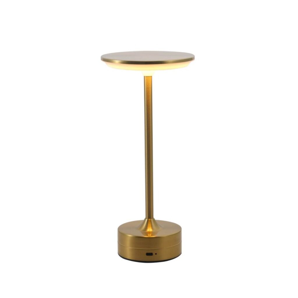 Luminária de Mesa LED Lilly 5W Temperatura de Cor Ajustável - Dourado