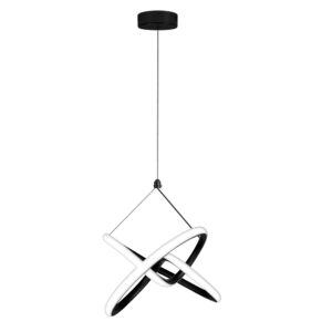 Pendente LED Lupi Bivolt 24W 3.000K Preto