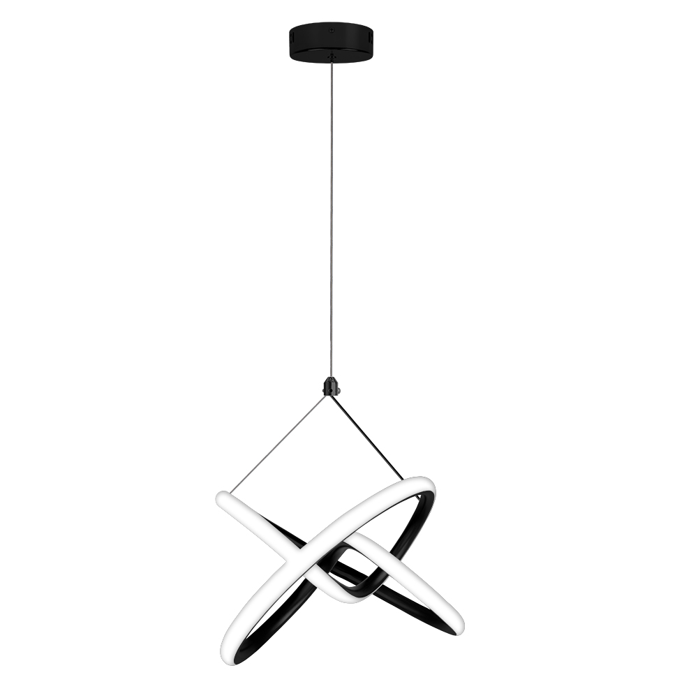 Pendente LED Lupi Bivolt 24W 4.000K Preto