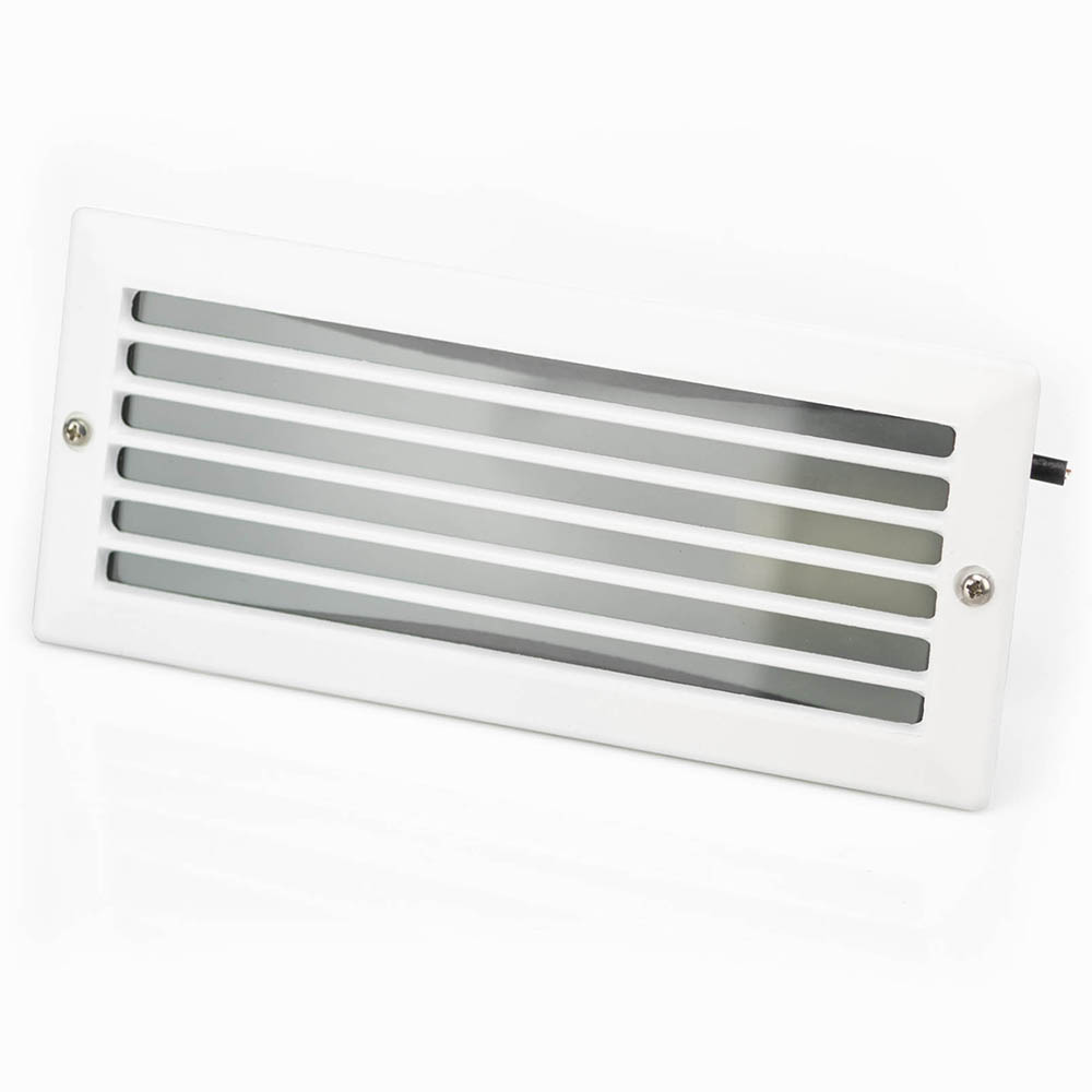 Balizador Einbau Com Grade - Branco Fosco
