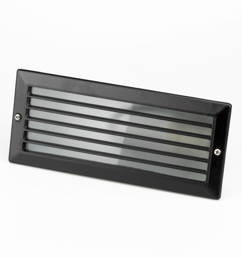 Balizador Einbau Com Grade - Preto Fosco