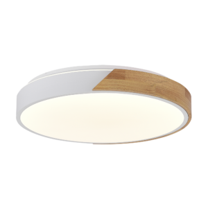 Plafon LED Ian Redondo 40cm 30W Bivolt Temperatura de Cor Ajustável - Branco