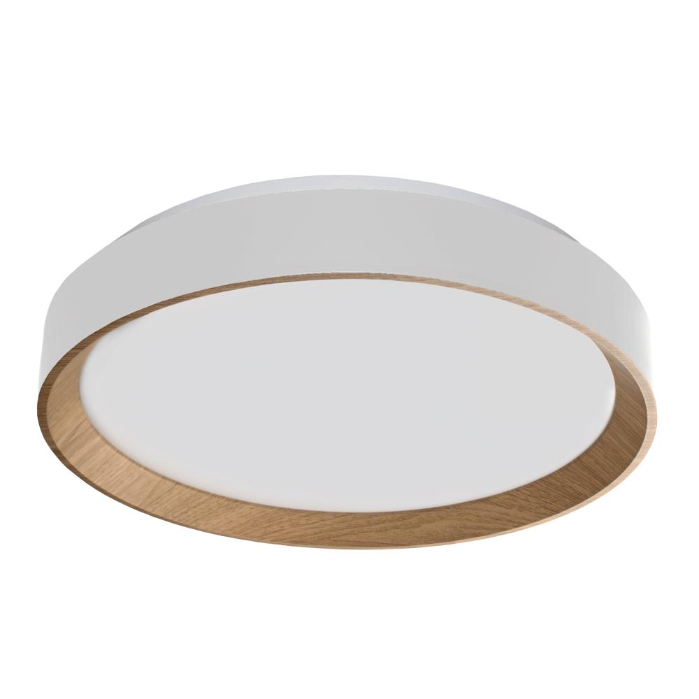 Plafon LED Arbos Redondo 48cm 48W Bivolt Temperatura de Cor Ajustável - Branco