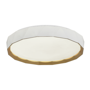 Plafon LED Glória Redondo 48cm 48W Bivolt Temperatura de Cor Ajustável - Branco