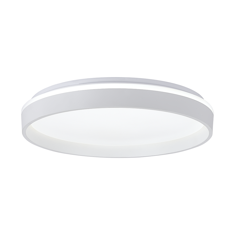 Plafon LED Duetto Redondo 49cm 48W Bivolt Temperatura de Cor Ajustável - Branco