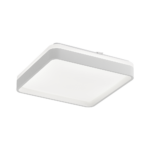 Plafon LED Duetto Quadrado 28cm 18W Bivolt Temperatura de Cor Ajustável - Branco