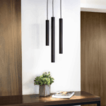 Pendente Tubo 40cm - Preto Liso