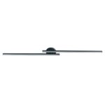 Plafon LED Zig 60cm 18W Bivolt 3.000K - Preto