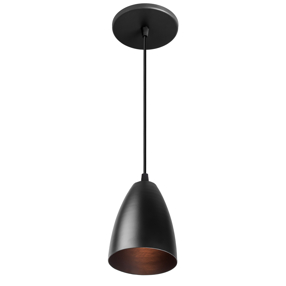 Pendente Nico Alumínio - Preto Liso