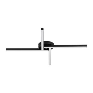 Plafon LED Catarina 60cm 24W Bivolt 3.000K - Preto