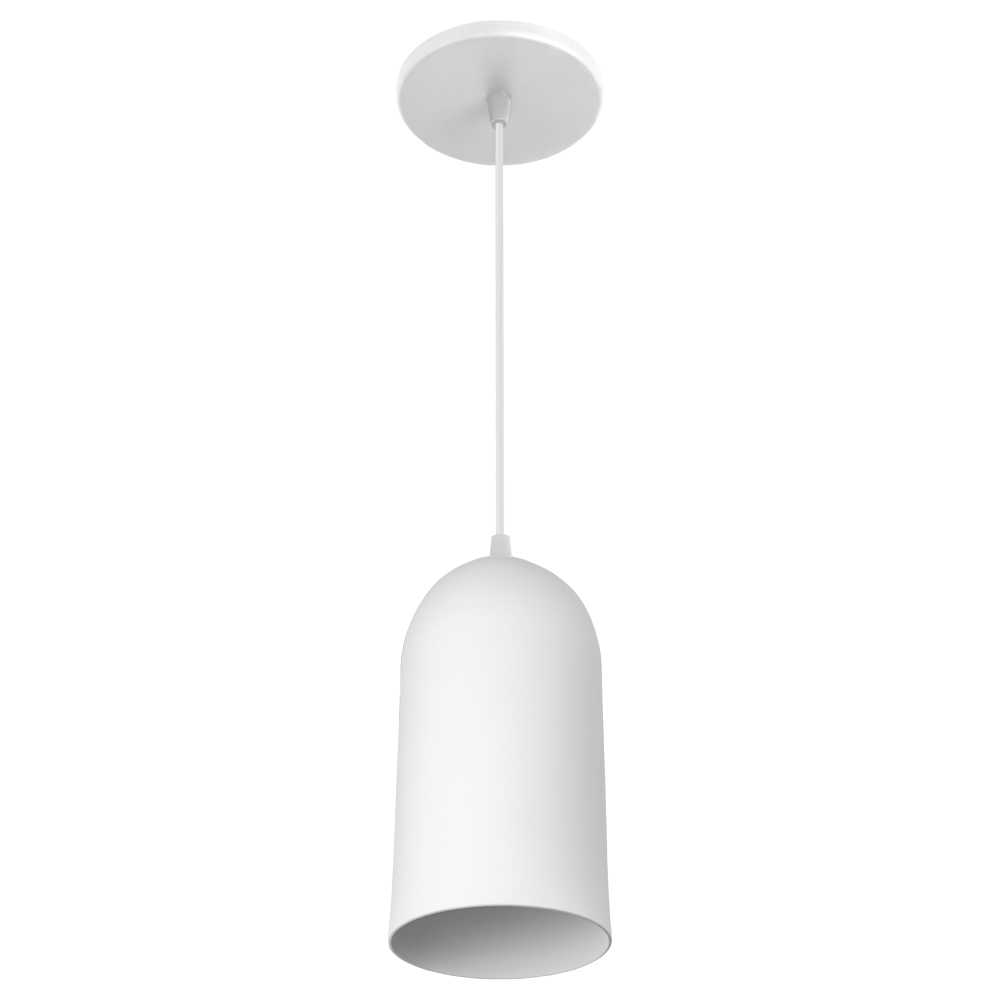 Pendente Domo Alumínio - Branco Fosco