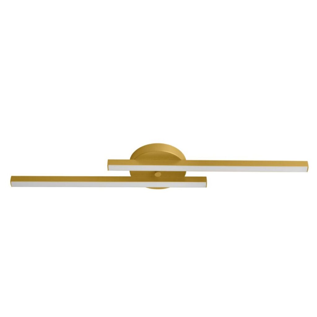 Plafon LED Zig 80cm 24W Bivolt 3.000K - Dourado