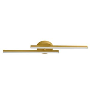 Plafon LED Zig 120cm 30W Bivolt 3.000K - Dourado