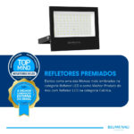 Refletor LED Play 100W IP66 AlumínioBivolt Decorativa Verde