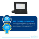 Refletor LED Play 30W Alumínio Bivolt IP66 3.000K