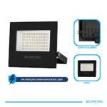 Refletor LED Play 50W Alumínio Bivolt IP66 4.100K