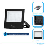 Refletor LED Play 50W Alumínio Bivolt IP66 RGB