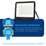 Refletor LED PRO 200W IP66 Bivolt 6.500K - Preto