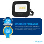 Refletor LED PRO 20W Alumínio Bivolt IP66 3.000K
