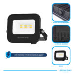 Refletor LED PRO 20W Alumínio Bivolt IP66 3.000K